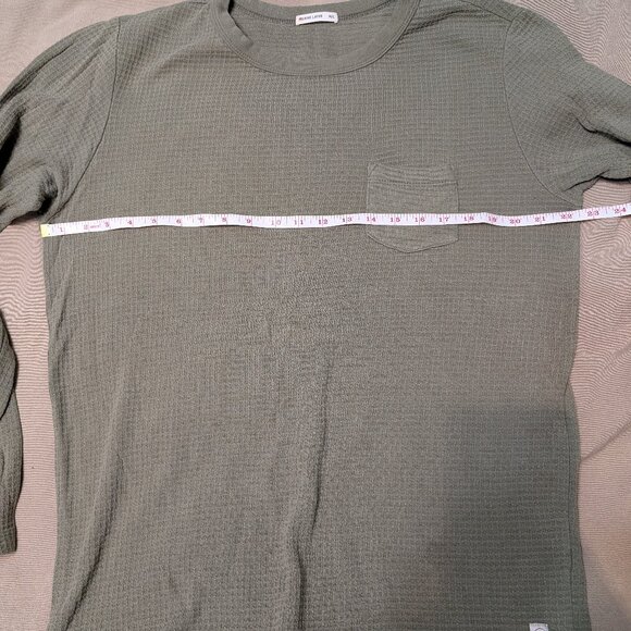 Marine Layer Box Waffle Crewneck - Sage - M/L - Picture 4 of 5